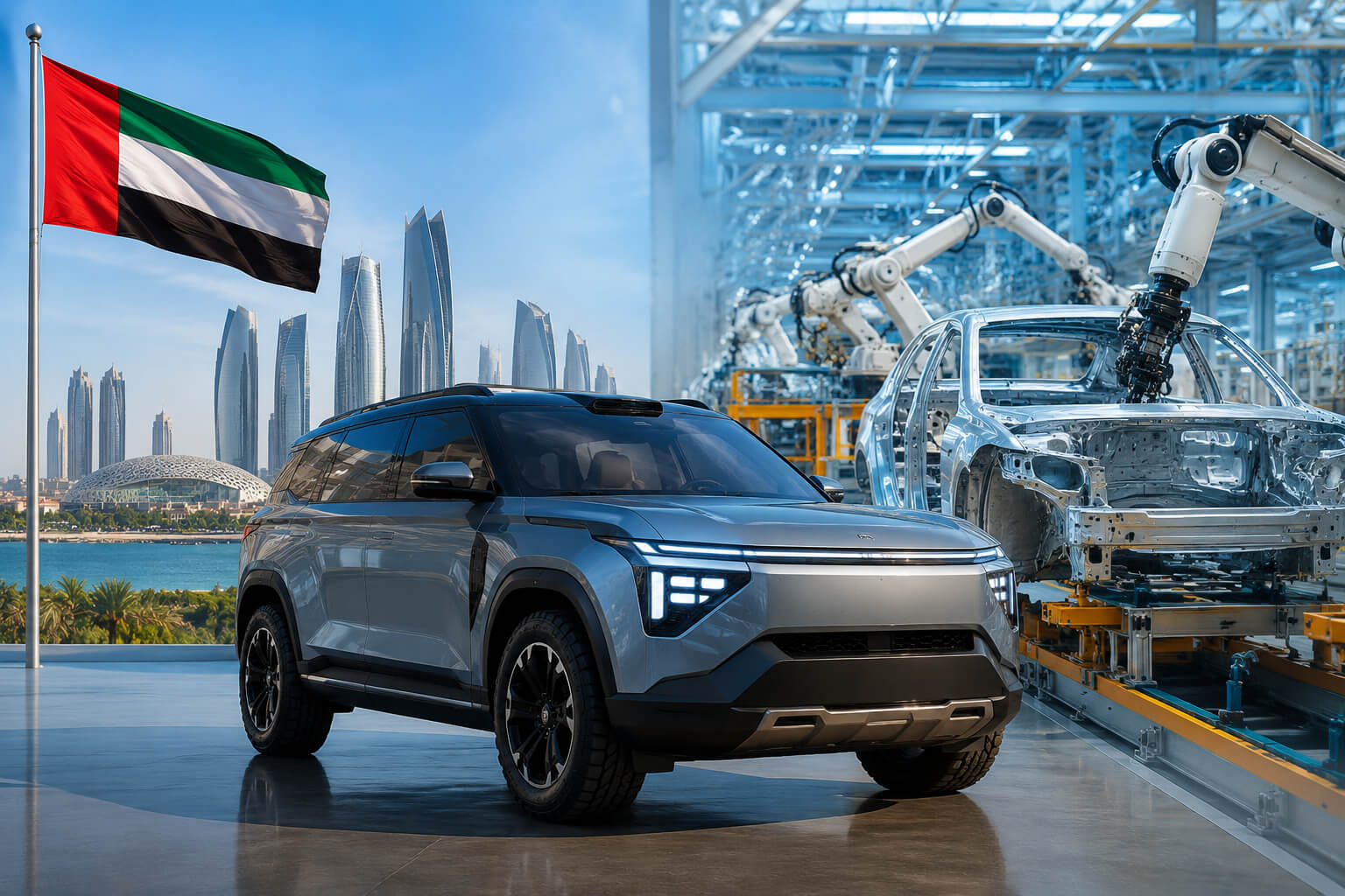 Automotive assembly facility in Abu Dhabi