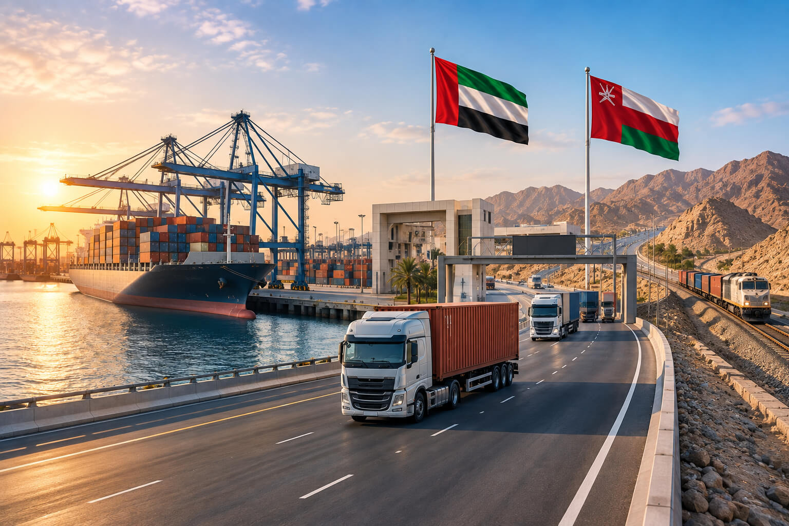 Sharjah–Oman logistics corridor